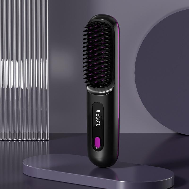 Rechargeable Ceramic Hair Straightening Brush / Vitta Glow