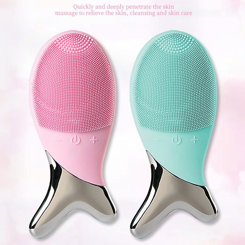 Rechargeable Vibrating Facial Cleansing Brush / Vitta Glow