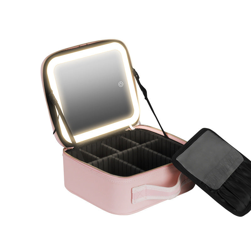 Extra Large Travel Makeup Bag with LED Mirror / Vitta Glow