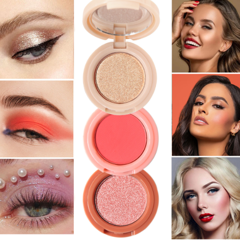 3-Layer Blush & Highlighter Palette / Vitta Glow